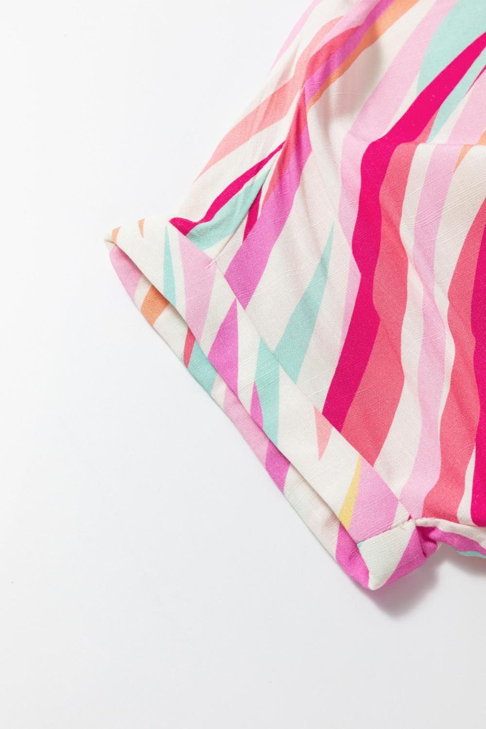 Blouses | Women Multicolour Abstract Print High Low Blouse