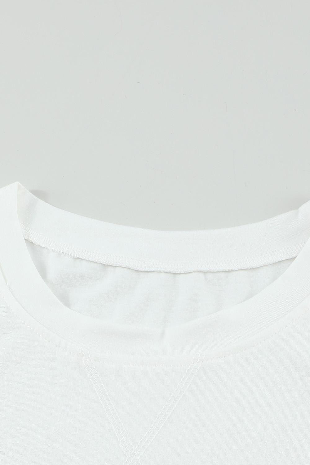 Sleeveless Tops | Women White Solid Color Basic Crew Neck Tank