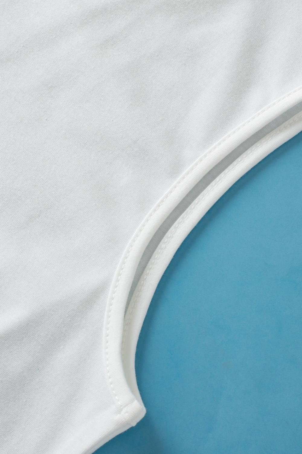 Sleeveless Tops | Women White Solid Color Crew Neck Pleated Tank Top